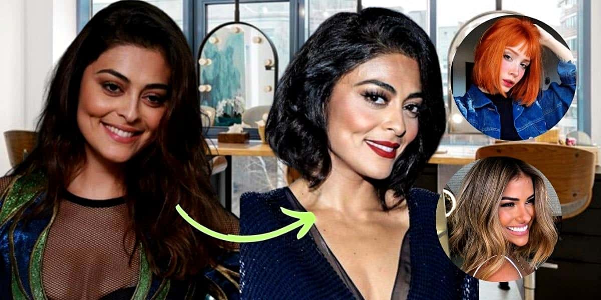 Conheça os 6 cortes de cabelo que emagrecem e afinam o rosto (Foto Reprodução/Montagem/Lennita/Tv Foco/Canva/Ana Maria)