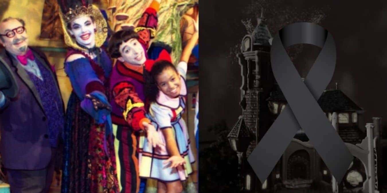 Elenco de Castelo Rá Tim Bum / Foto de luto - Montagem: TVFOCO