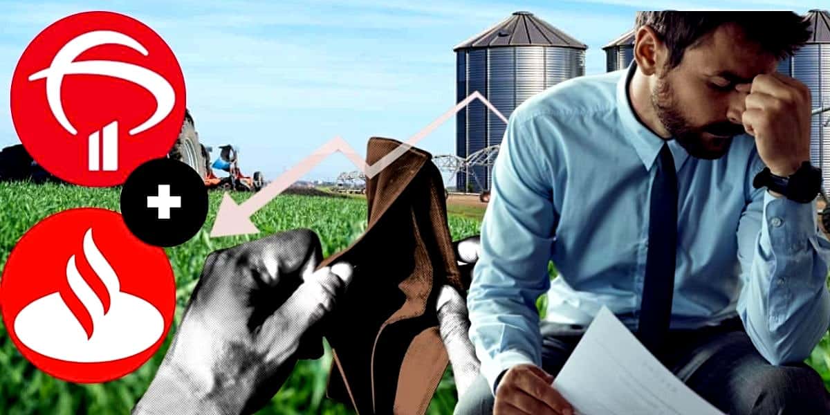 Grupo gigantesco vivencia cenário de terror com banco Bradesco, Santander e mais e apela contra falência (Foto Reprodução/Montagem/Lennita/Tv Foco/ Santader/Bradesco/Freepik)