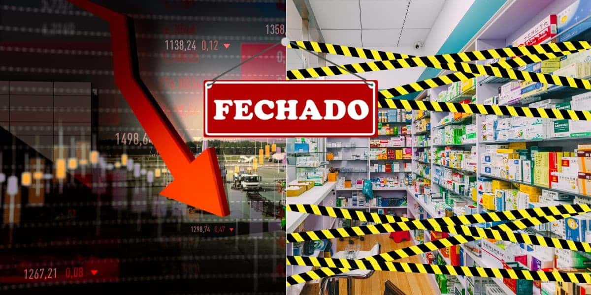 Farmácias fechadas e crise financeira - Foto Reprodução Internet