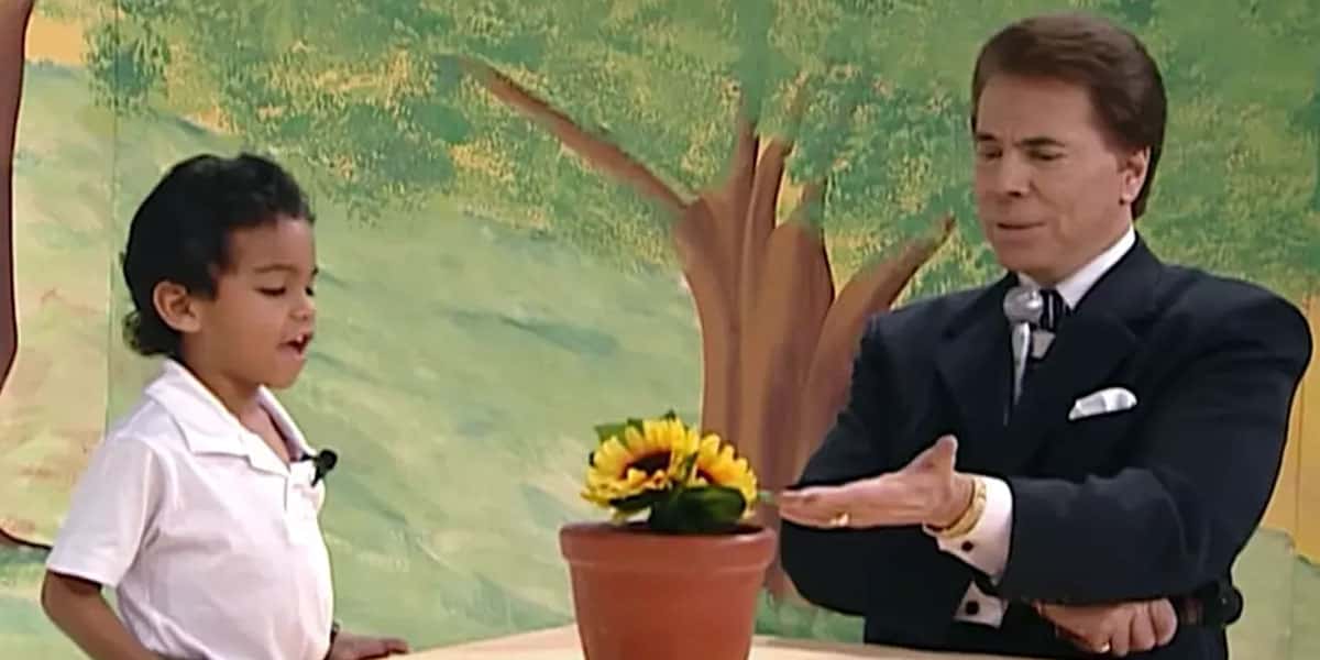 Luis Sales, fã do Raça Negra durante a pegadinha do programa Topa Tudo por Dinheiro com Silvio Santos (Foto: Reprodução - SBT)