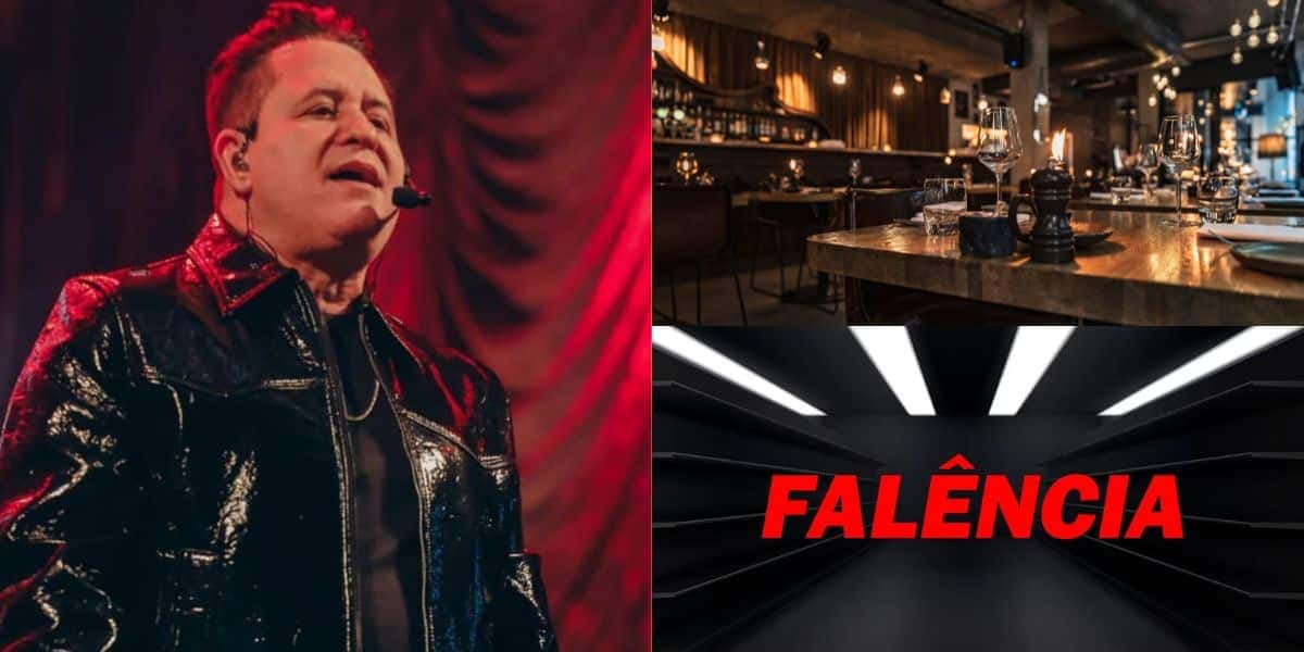 Marrone, restaurante e imagem de falência (Fotos: Reproduções / Instagram / Canva / TV Foco)