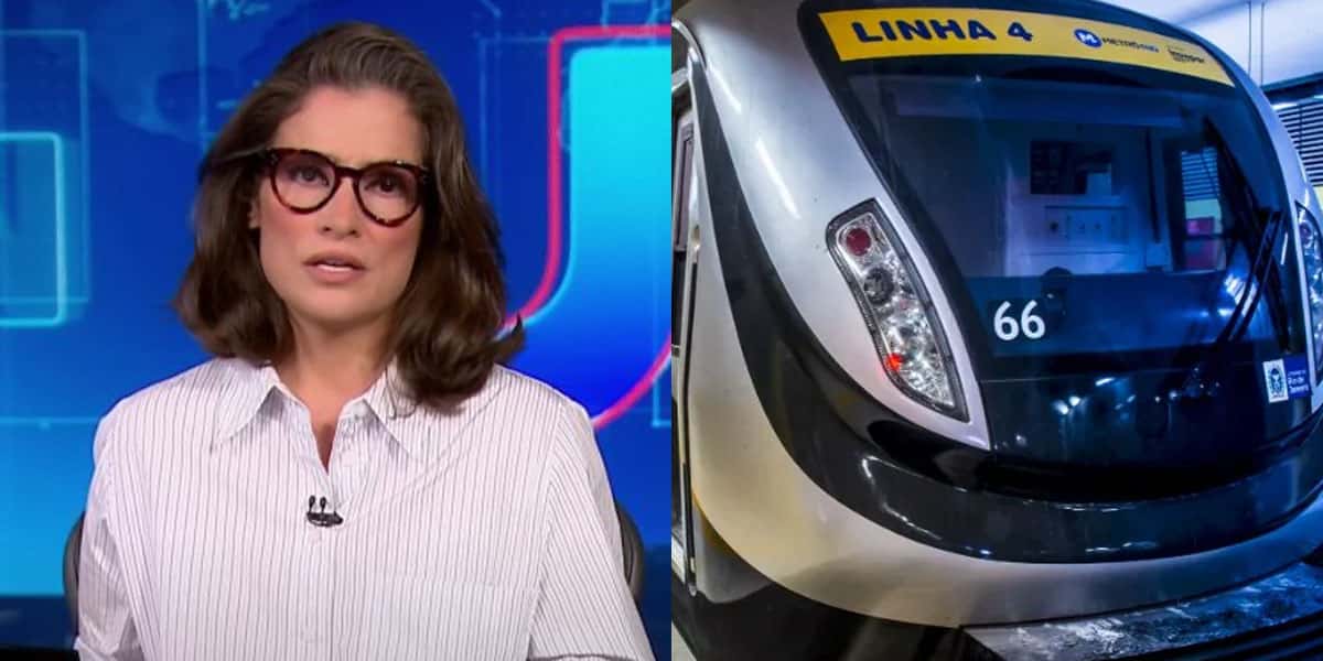 Renata Vasconcellos : Metrô do RJ - Montagem TVFOCO