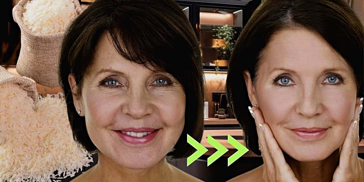 Tenha a pele dos sonhos com um lifting caseiro a base de arroz (Foto Reprodução/Montagem/Lennita/Tv Foco/Montagem/Pinterest/Freepik)