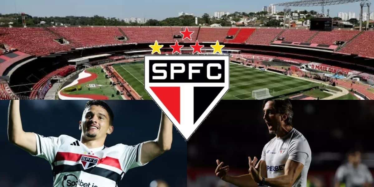 Pablo Maia, Zubeldía e São Paulo - Montagem Tv Foco