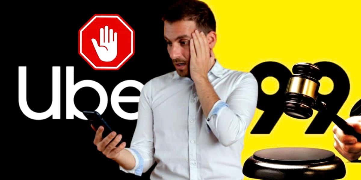 Uber e 99 tem serviço crucial suspenso após decreto (Foto Reprodução/Montagem/Lennita/Tv Foco/Canva)