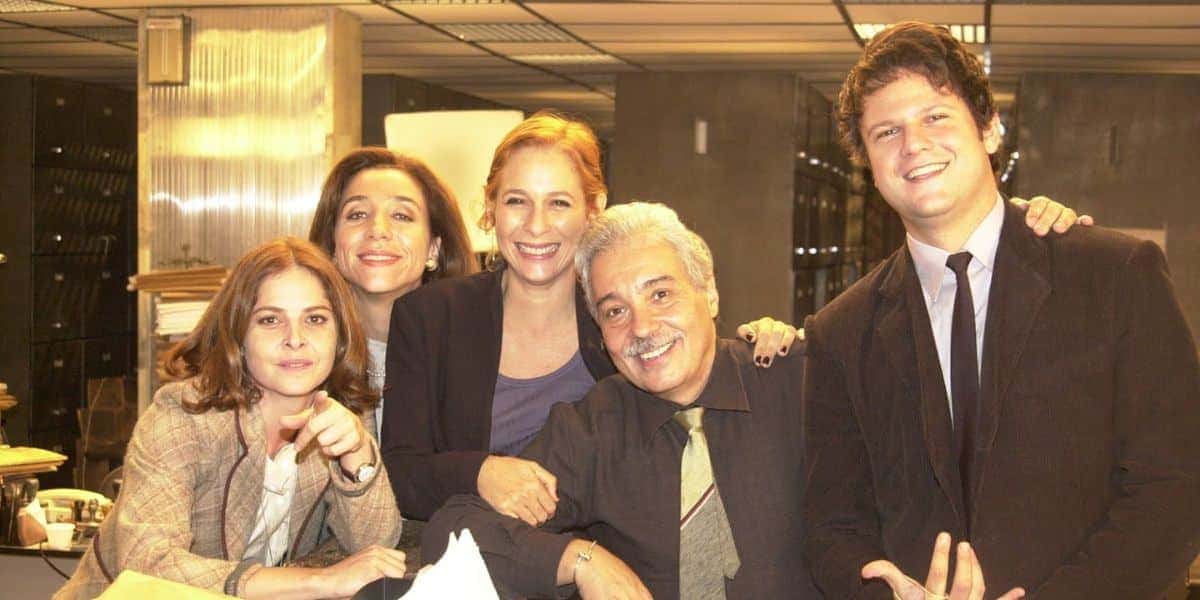 Pedro Paulo Rangel junto com amigos (Foto: Divulgação / TV Globo)
