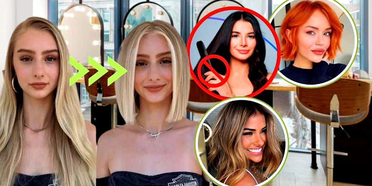 Cortes e cabelo podem fazer você se livrar da escova e chapinha para sempre (Foto Reprodução/Montagem/Lennita/Tv Foco/Canva/)