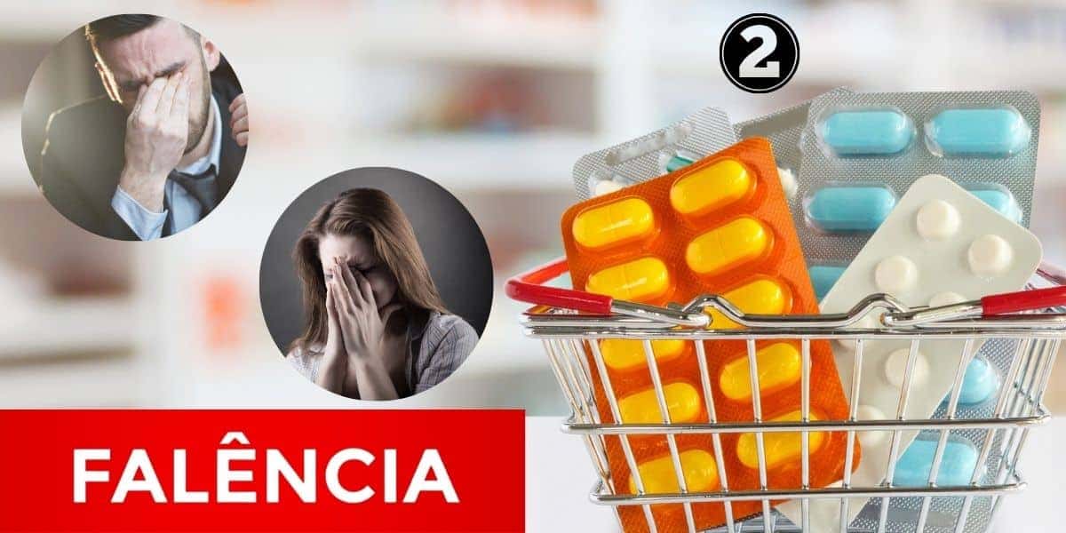 Falência de 2 farmácias (Foto: Reprodução / Canva / Montagem TV Foco)