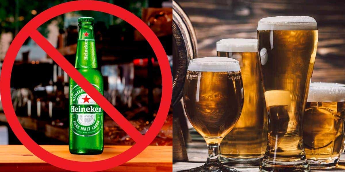 Heineken está fora da lista de 10 cervejas mais vendidas no Brasil (Reprodução: Montagem TV Foco)