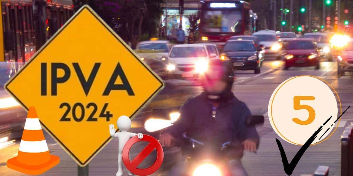 IPVA, lei e motoristas no trânsito (Foto: Reprodução / Canva / Montagem TV Foco)