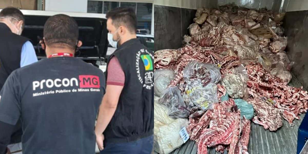 Procon lacra 4 açougues por nojeira (Reprodução: Montagem TV Foco)