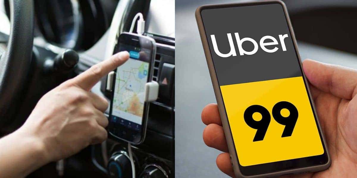 Aplicativo / 99 e Uber - Montagem: TVFOCO