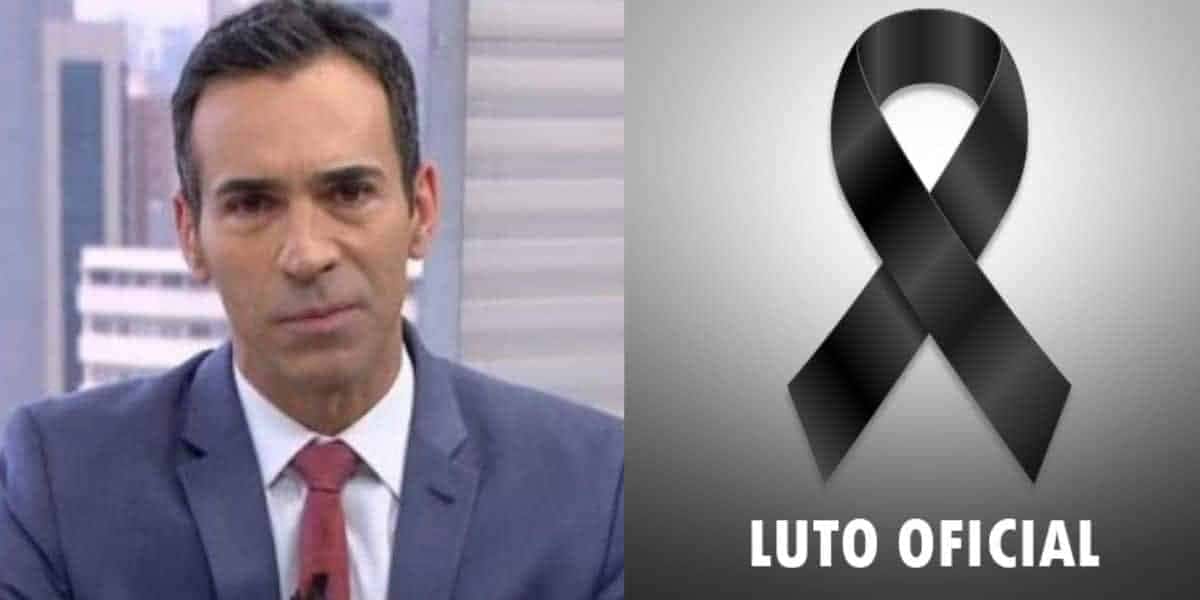 César Tralli : Imagem de luto - Montagem TVFOCO