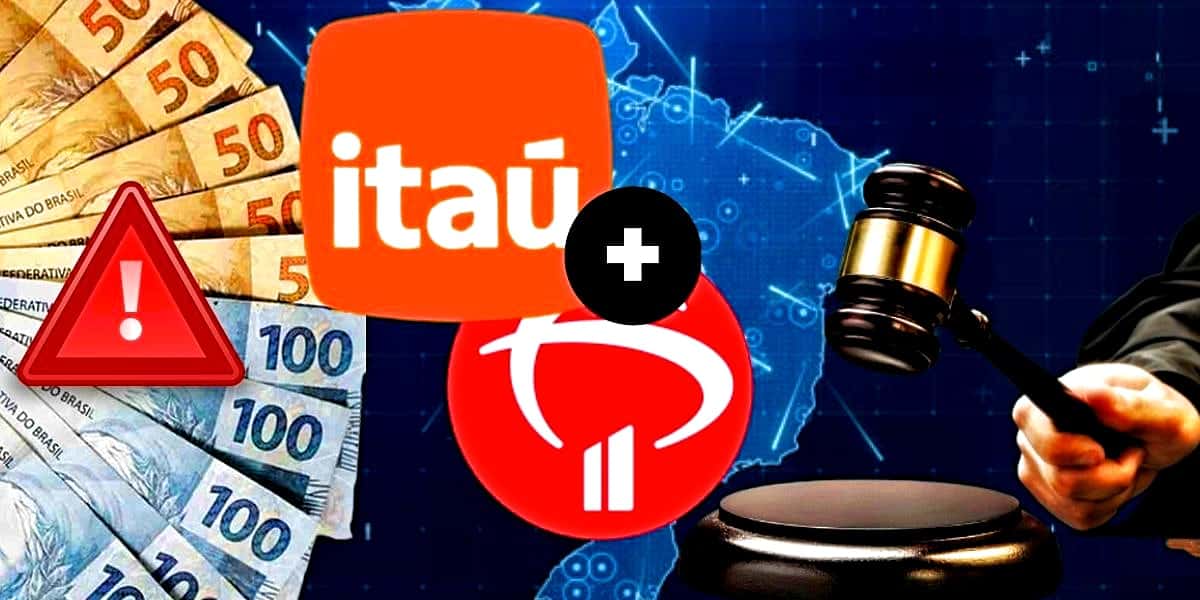 Itaú, Bradesco e + 1 gigante foram obrigados a pagar indenização milionária pela Justiça (Foto Reprodução/Montagem/Lennita/TV Foco/Canva/Internet)