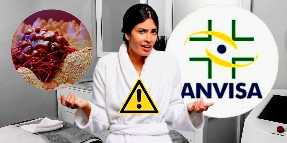 ANVISA emitiu decreto com proibição que afeta serviço popular, procurado em sua maioria por mulheres (Foto Reprodução/Montagem/Lennita/Ciência Escola/ANVISA/Canva)