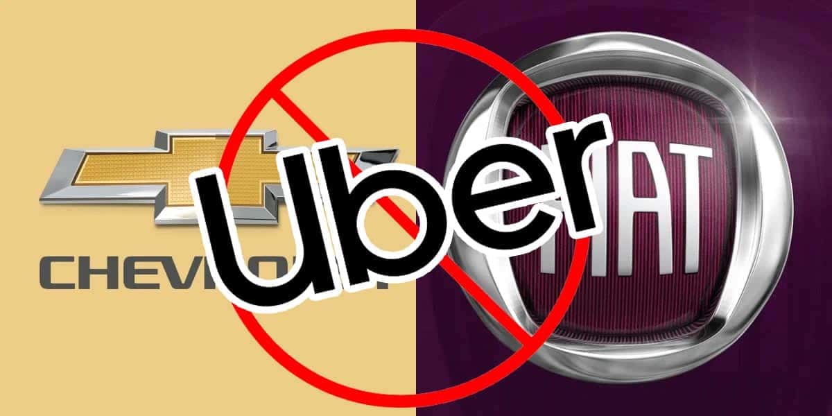 Uber - Carros Fiat e Chevrolet (Foto: Reprodução, Montagem - TV Foco)