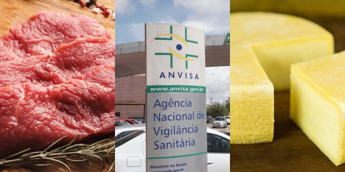 A interdição da Anvisa contra carne, queijo e sal (Foto: Divulgação)