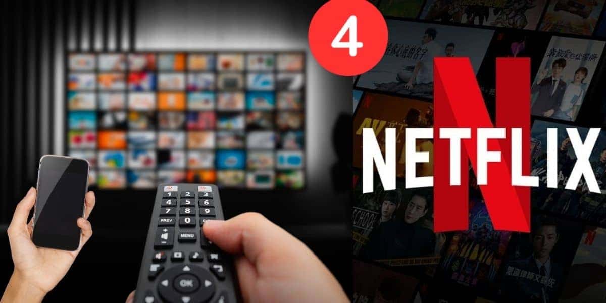 Celular, TV e plataforma de streaming Netflix (Foto: Reprodução / Canva / Montagem TV Foco)