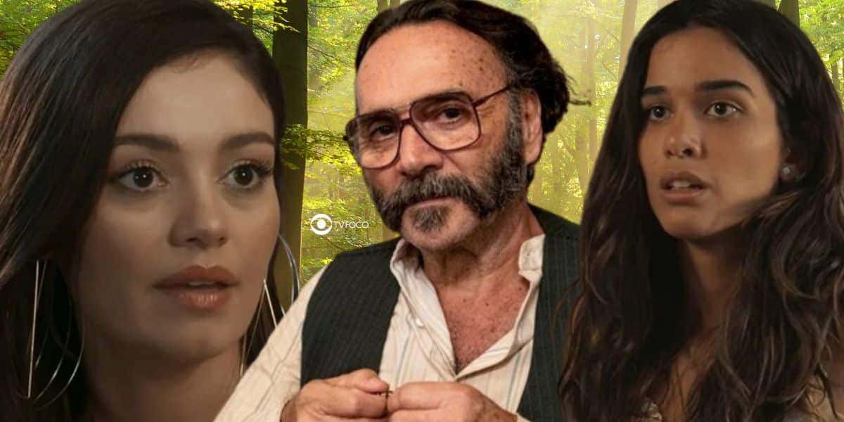 Eliana, Rachid e Mariana em Renascer (Foto: Reprodução / Globo / Montagem TV Foco)