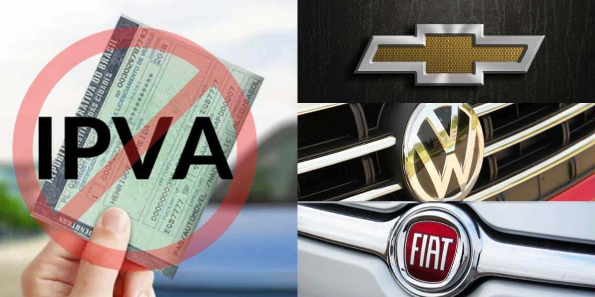 5 carros da Volks, Fiat e Chevrolet livres de IPVA para comprar em 2024 (Foto: Montagem TV Foco)