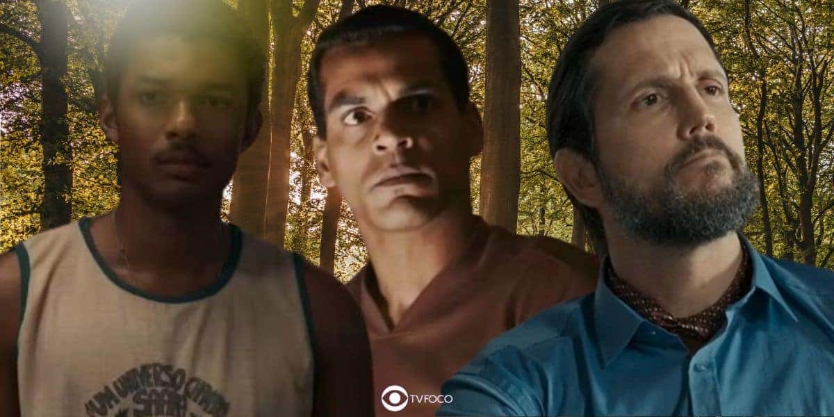João Pedro, Bento e Egídio em Renascer (Foto: Reprodução / Globo / Montagem TV Foco)