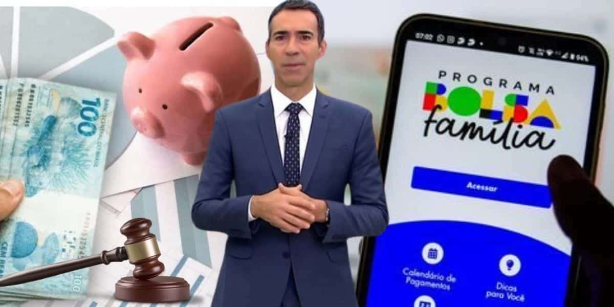 Poupança, Tralli e Bolsa Família (Foto: Reprodução / Canva / Globo / Montagem TV Foco)