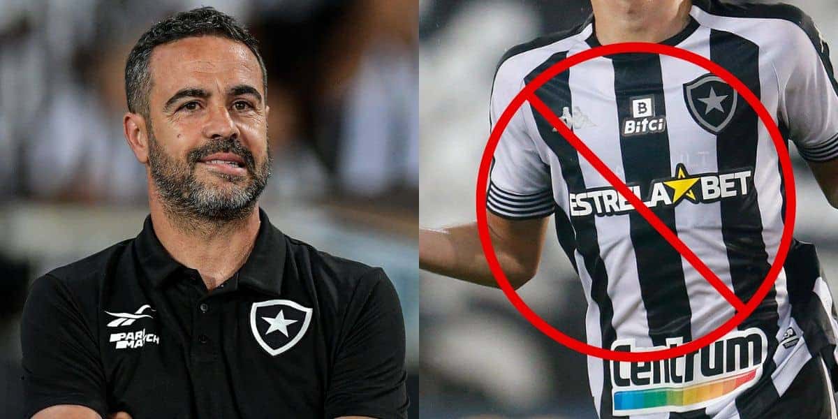 Artur Jorge e jogador do Botafogo - Foto Reprodução Foto: Vitor Silva / Botafogo