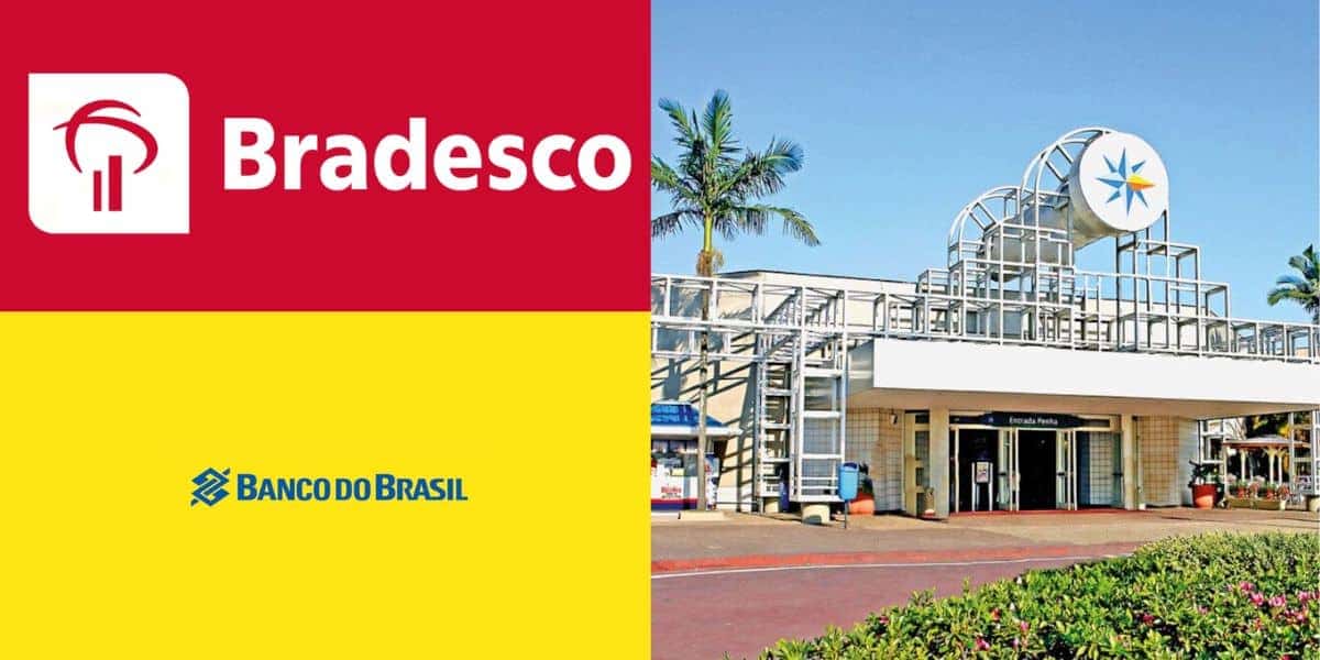 Bradesco, Banco do Brasil e Shopping Aricanduva (Reprodução - Internet