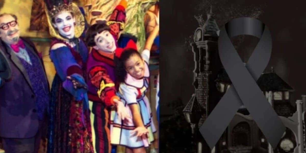 Elenco de Castelo Ra-Tim-Bum / Imagem de luto - Montagem: TVFOCO