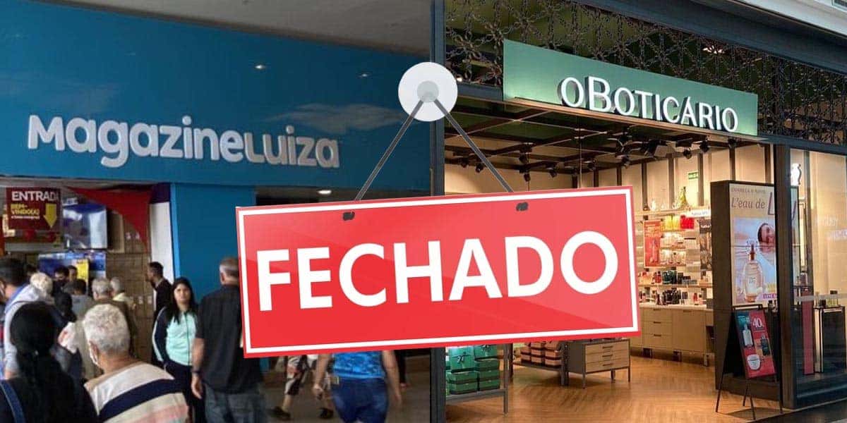 Fechamento de lojas em shoppings (Foto: Reprodução, Montagem - TV Foco)