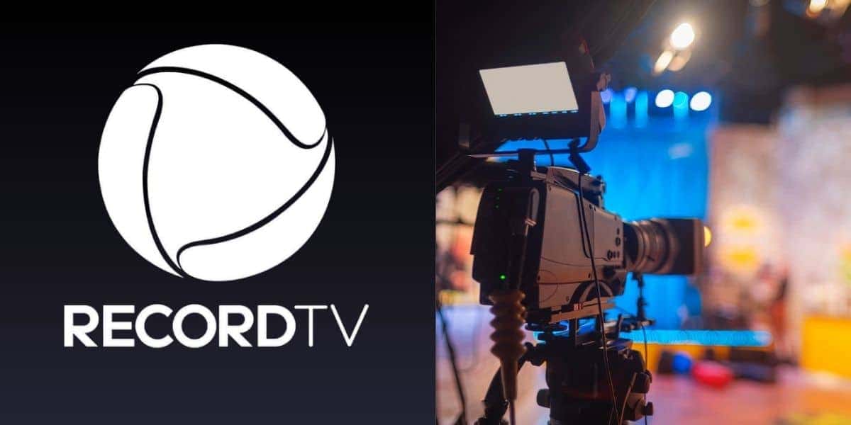 Logo da Record / Estúdio de TV - Montagem: TVFOCO