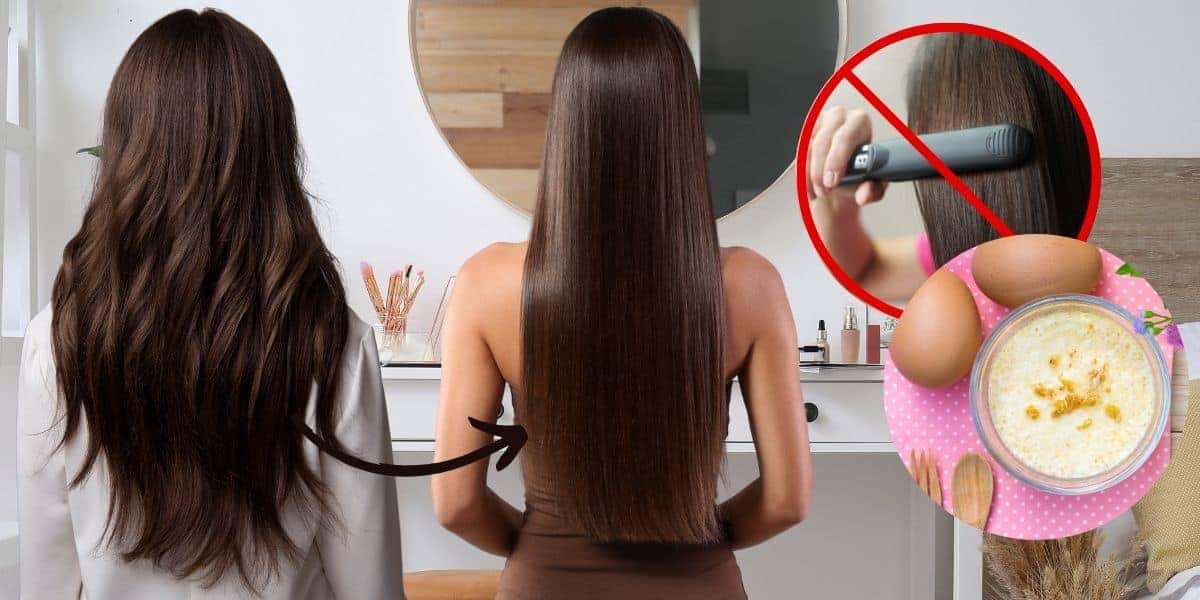 Queratina natural com ovo ajuda a alisar o cabelo (Fotos: Reproduções / Canva)