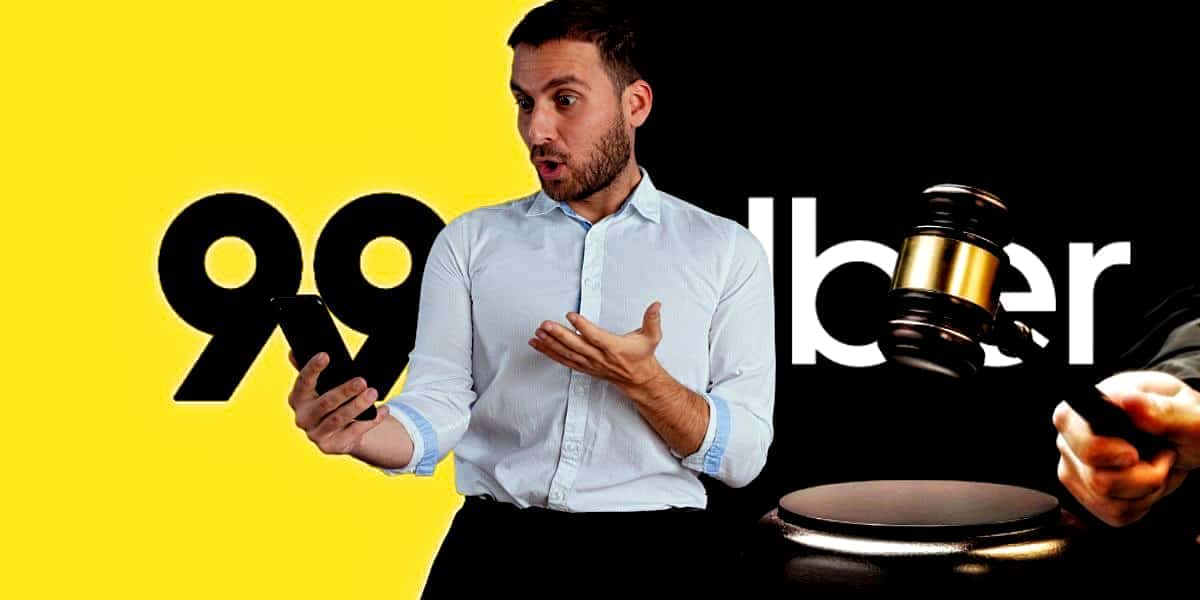 Decreto atinge em cheio a Uber e 99 (Foto Reprodução/Montagem/Lennita/Tv Foco/Canva/99 e Uber/Freepik)