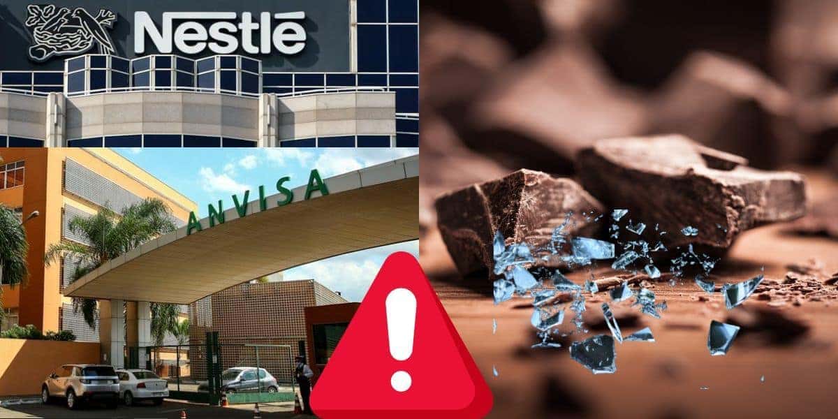 Proibição da Anvisa contra chocolate rival da Nestlé (Reprodução: Montagem TV Foco)