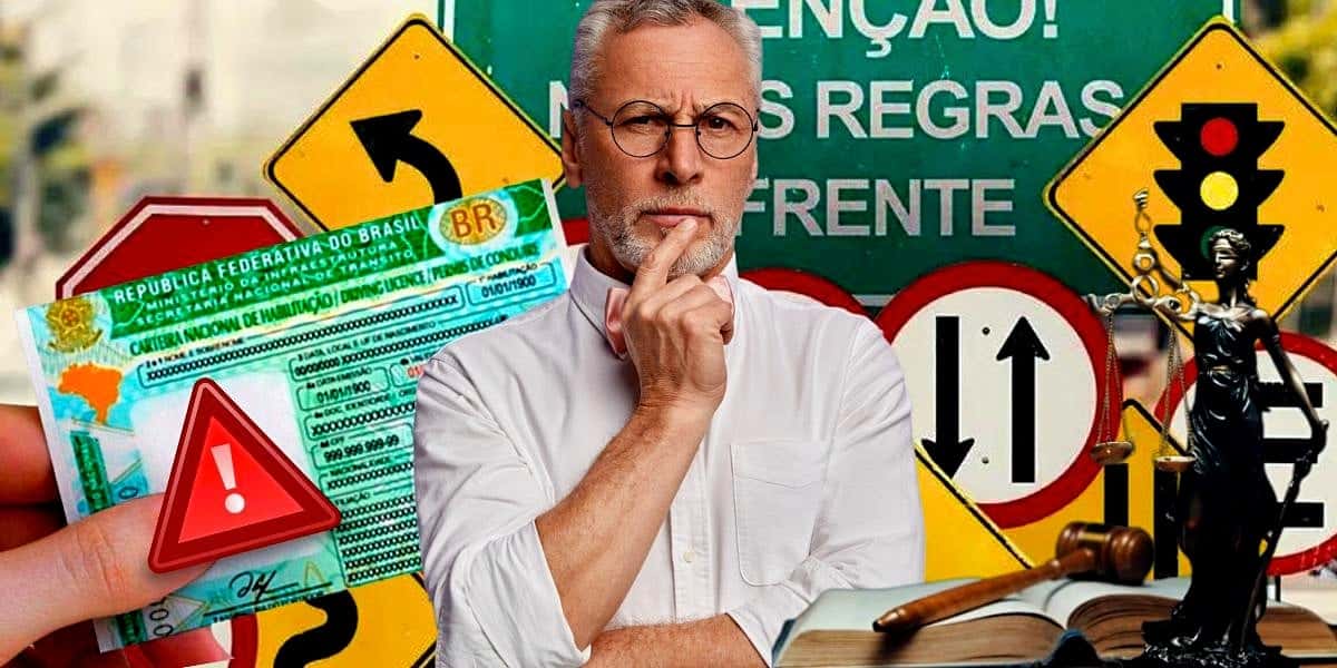 Novas leis de trânsito afetam a CNH e é preciso manter o alerta (Foto Reprodução/Montagem/Tv Foco/Canva/Pinterest)