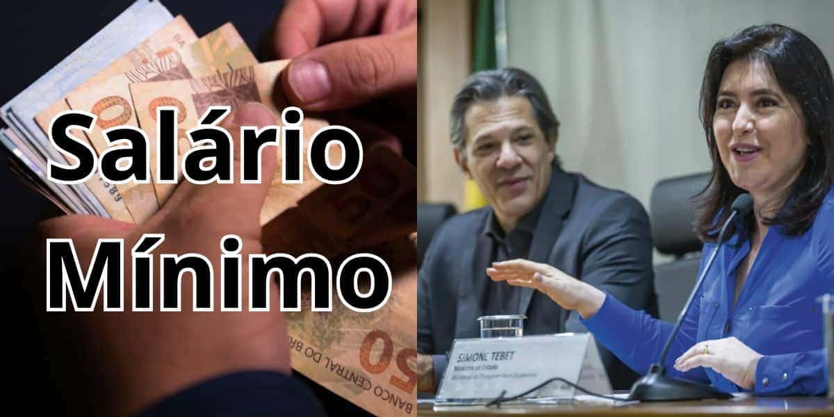 Salário mínimo de R$1.670 chega antes de decisão de Haddad e Tebet (Reprodução: Montagem TV Foco)