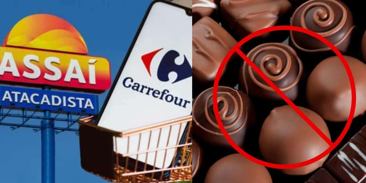 Carrefour e Assaí e chocolates extintos - Foto Reprodução Internet