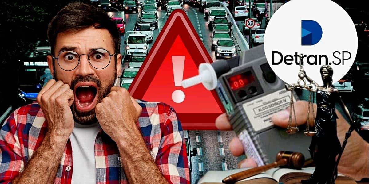 Detran emite comunicado crucial e alerta motoristas sobre o bafômetro (Foto Reprodução/Montagem/Lennita/Tv Foco/Canva/Detran)