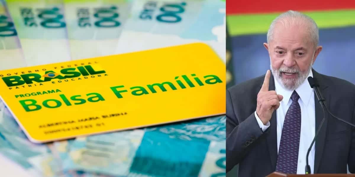 Notas de cem reais, cartão do Bolsa Família e Lula (Fotos: Reproduções / Internet / Tom Molina)