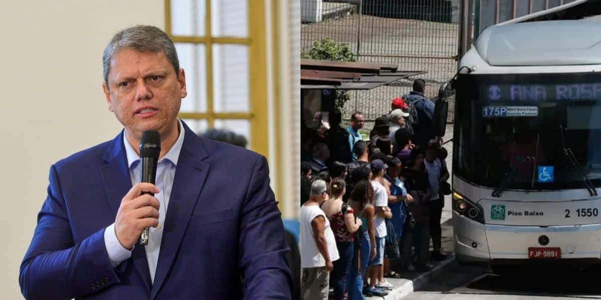 Tarcísio bate martelo sobre ônibus grátis em SP e atinge 3,5M (Reprodução/Republicanos/Band)