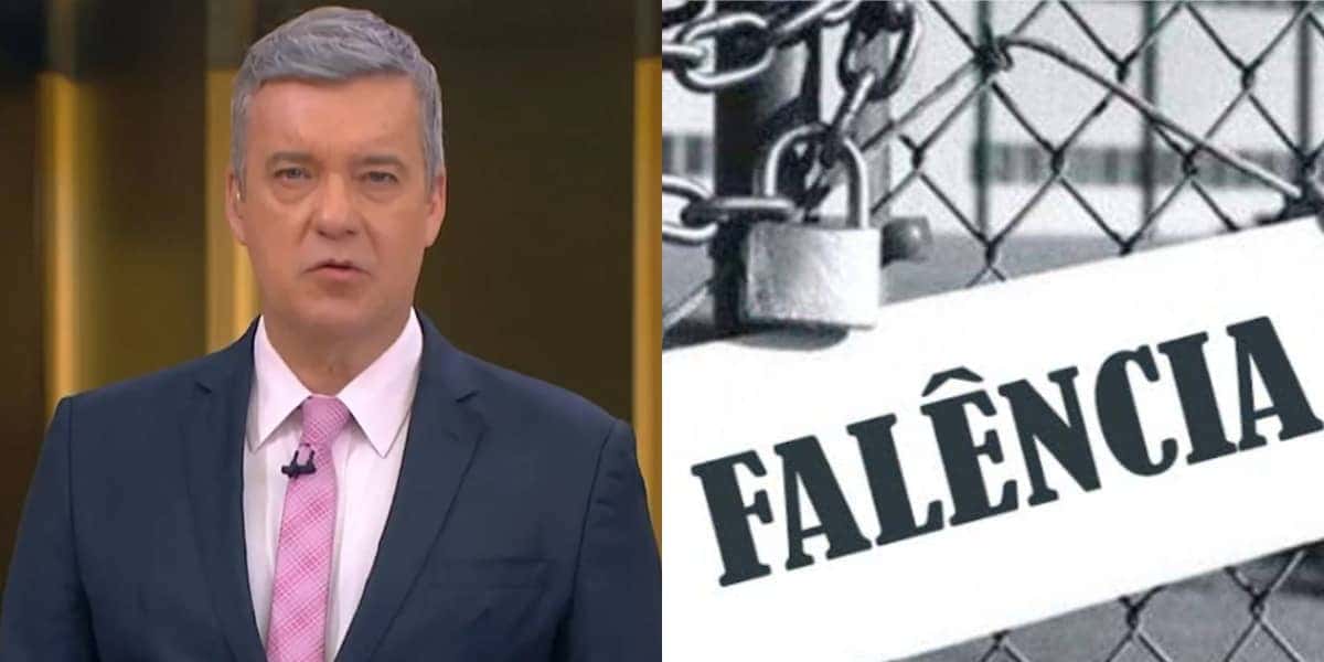 Ao vivo na Globo, Roberto Kovalick expõe falência de empresa (Foto: Divulgação)