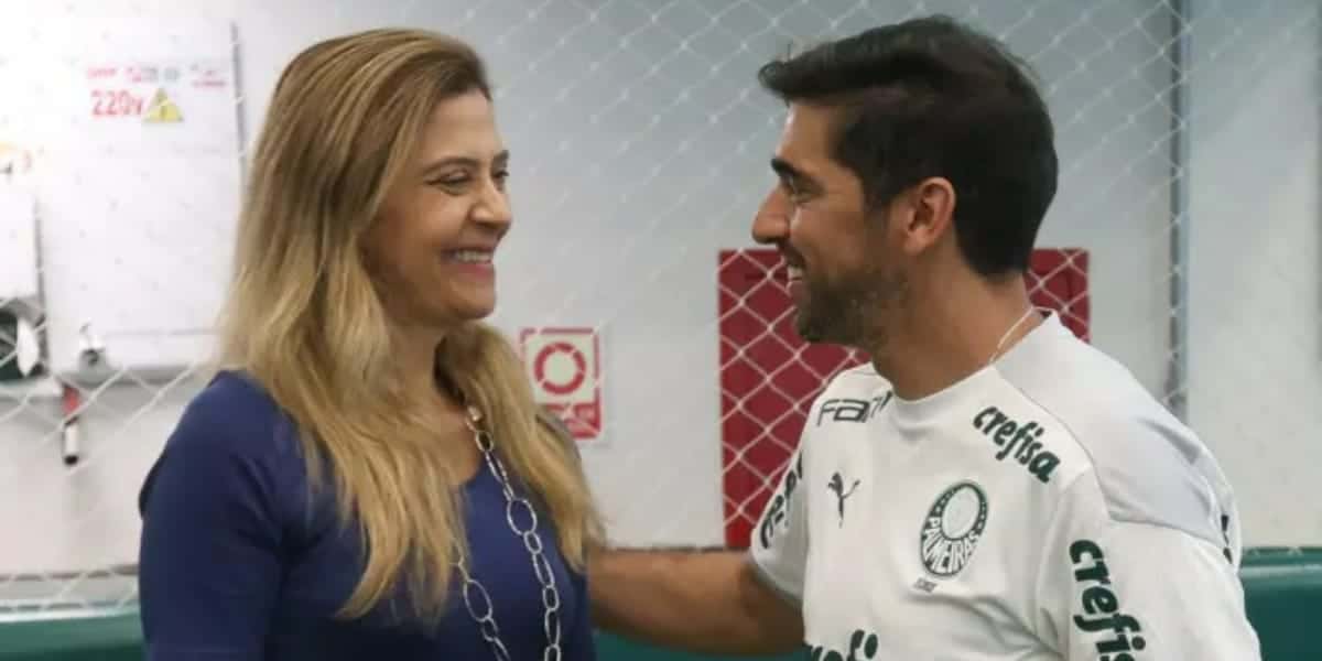 Leila Pereira e Abel Ferreira (Foto: César Greco)