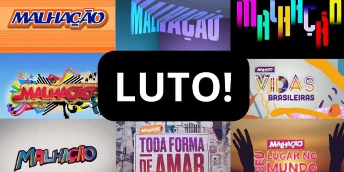 Logos de Malhação / Imagem de luto - Montagem: TVFOCO