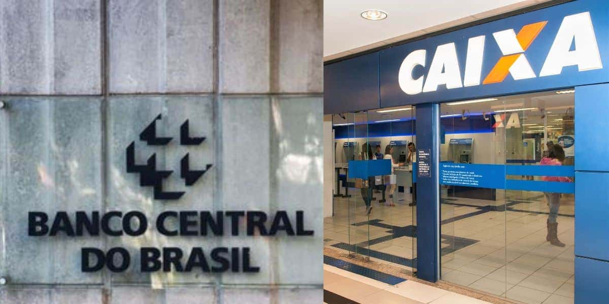 Banco Central e Caixa - Foto Reprodução Internet