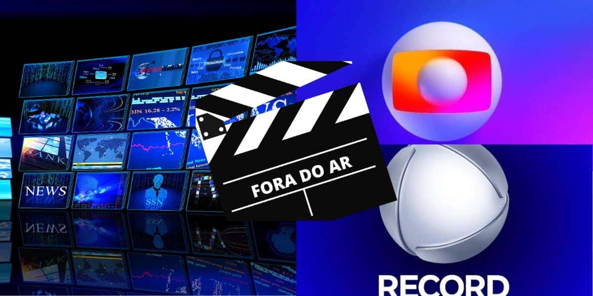 Emissoras / Logo Globo / Logo Record - Montagem: TVFOCO