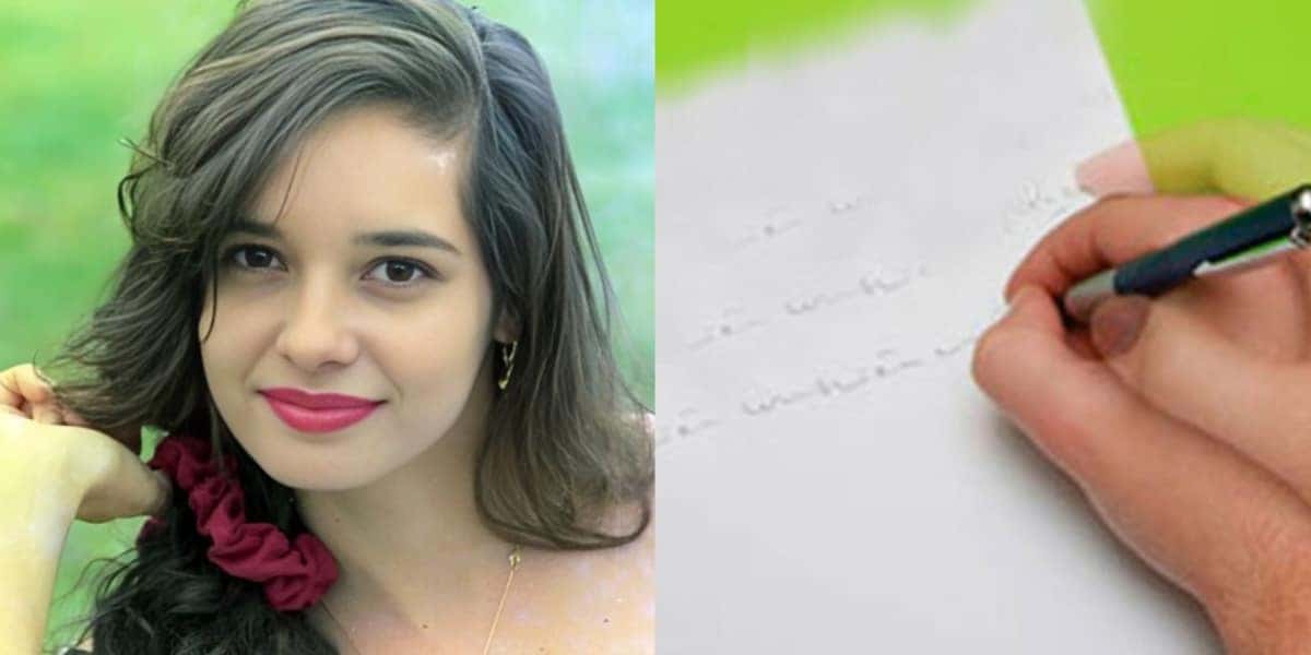 Carta psicografada de Daniella Perez - Foto: Montagem