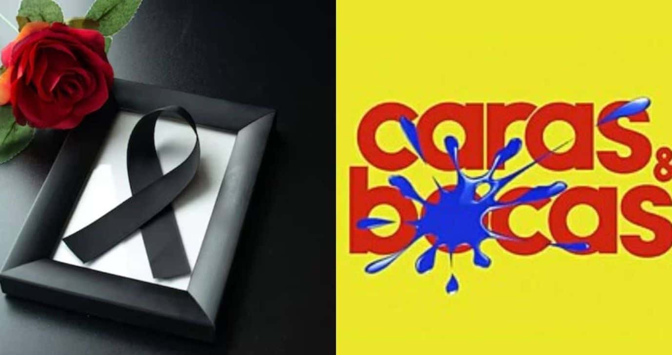 Luto - Morte de galã / Logo Caras & Bocas - Montagem: TVFOCO