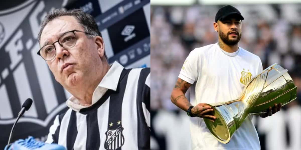 Teixeira quer contar com Neymar no Santos (Foto: Raul Baretta/ Santos, Marcos Ribolli)