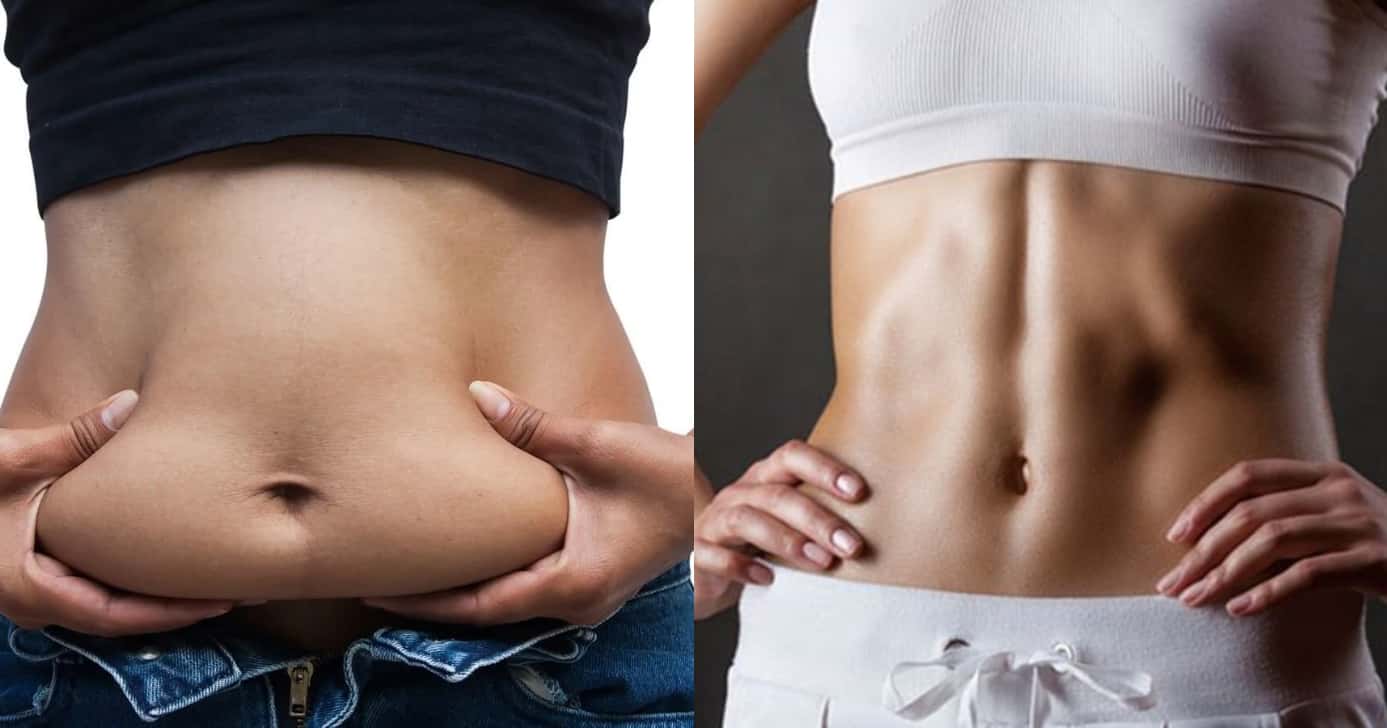 Gordura localizada na barriga (Foto: Montagem/TV Foco)